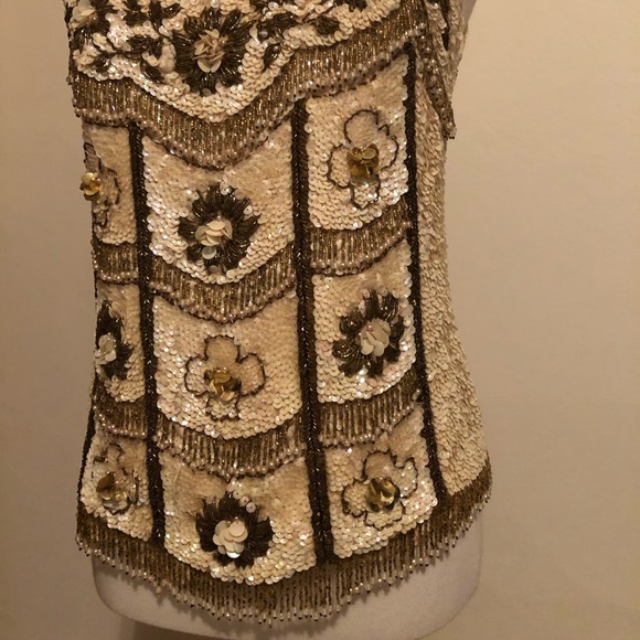 Rare Vintage 1960’s Thayer Intricately Beaded Top - Picture 6 of 16